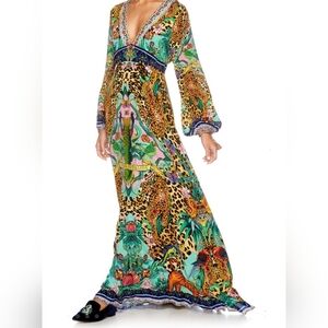 Camilla The Jungle Book Long Dress With Bell Sleeve, BNWT, Size M